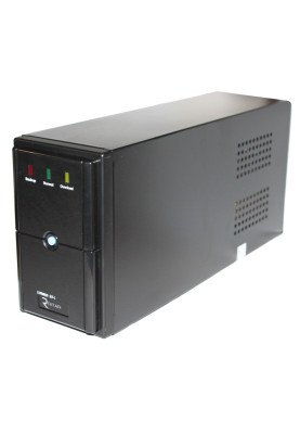 Джерело безперебійного живлення Ritar E-RTM850 ELF-L Black, 850 ВА, 510 Вт, AVR, 2 розетки (Schuko), батарея 12В/9Аг x 1 шт, металевий корпус (E-RTM850L)