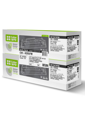 Картридж HP 85A (CE285A), Black, LJ P1102/M1132/M1212/M1214/M1217, 1600 стор, ColorWay, Dual Pack (CW-H285FM)