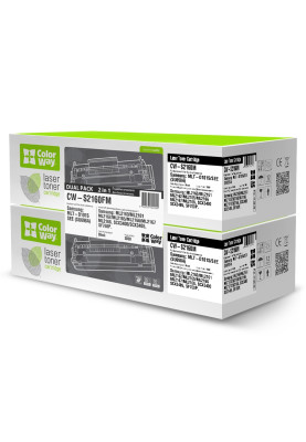 Картридж Samsung MLT-D101S, Black, ML-2160/2165/2168, SCX-3400/3405, SF-760P, 1500 стор, ColorWay, Dual Pack (CW-S2160FM)