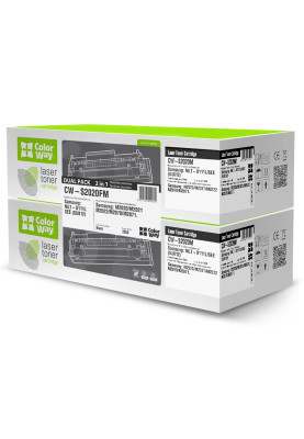 Картридж Samsung MLT-D111S, Black, SL-M2020/M2070, 2 x 1000 стор, ColorWay, Dual Pack (CW-S2020FM)