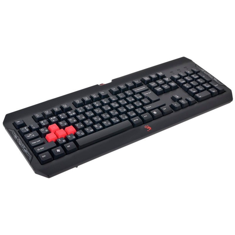 Клавіатура A4tech Bloody Q100 Black, USB, ігрова, мультимедійна
