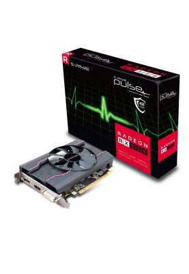 Відеокарта Radeon RX 550, Sapphire, PULSE OC, 4Gb GDDR5, 128-bit, DVI/HDMI/DP, 1206/7000 MHz (11268-01-20G)