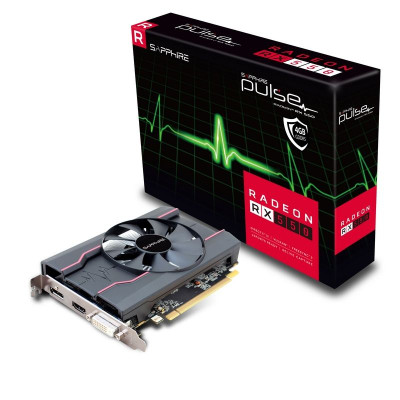 Відеокарта Radeon RX 550, Sapphire, PULSE OC, 4Gb GDDR5, 128-bit, DVI/HDMI/DP, 1206/7000 MHz (11268-01-20G)