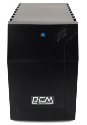 Джерело безперебійного живлення PowerCom RPT-600A IEC Black, 600 ВА, 360 Вт, лінійно-інтерактивний, AVR, 3 розетки (IEC), батарея 12В/7Аг x 1 шт
