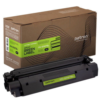 Картридж Canon EP-27, Black, LBP-3200, MF3110/3228/3240/5630/5650/5730/5750/5770, 2500 стор, Patron Green (PN-EP27GL)