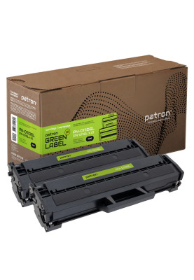 Картридж Samsung MLT-D111S, Black, SL-M2020/M2070, 1000 стор, Patron Green, Dual Pack (PN-D111DGL)