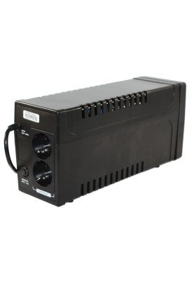 Джерело безперебійного живлення Ritar RTP850 (480W) Proxima-L, LED, AVR, 4st, 2xSCHUKO socket, 1x12V9Ah, plastik Case. Q4