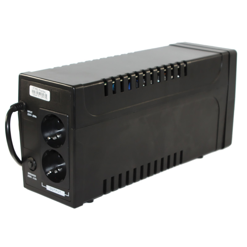 Джерело безперебійного живлення Ritar RTP850 (480W) Proxima-L, LED, AVR, 4st, 2xSCHUKO socket, 1x12V9Ah, plastik Case. Q4