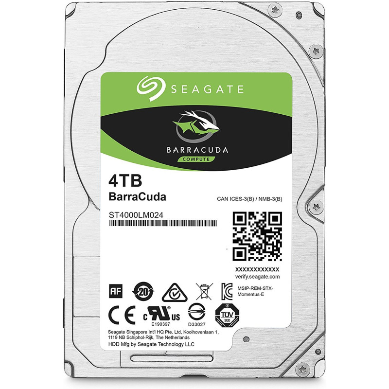 Жорсткий диск 2.5" 4Tb Seagate BarraCuda HDD, SATA3, 128Mb, 5400 rpm (ST4000LM024)