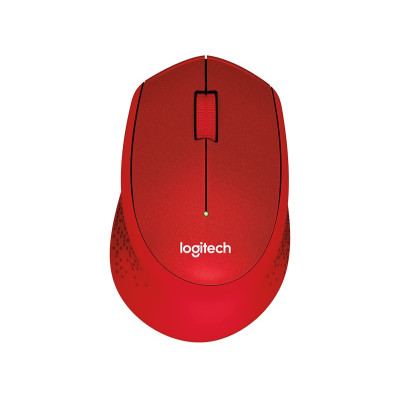 Миша Logitech M330 Silent Plus, Red, USB, бездротова, оптична, 1000 dpi, 3 кнопки, 1xAA (910-004911)