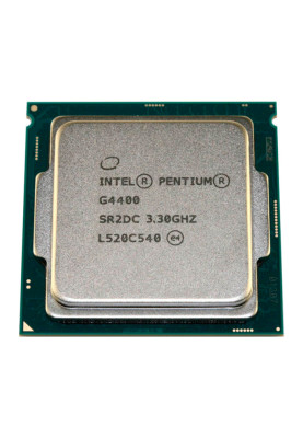 Процесор Intel Pentium (LGA1151) G4400, Tray, 2x3.3 GHz, HD Graphic 510 (1050 MHz), L3 3Mb, Skylake, 14 nm, TDP 54W (CM8066201927306)