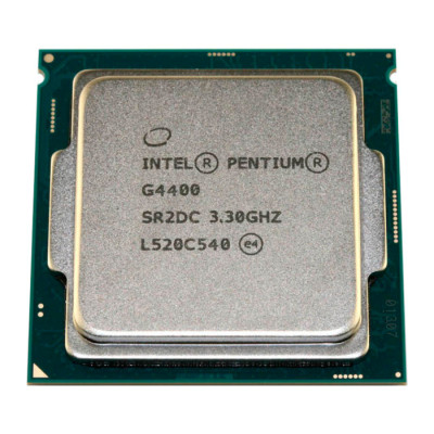 Процесор Intel Pentium (LGA1151) G4400, Tray, 2x3.3 GHz, HD Graphic 510 (1050 MHz), L3 3Mb, Skylake, 14 nm, TDP 54W (CM8066201927306)