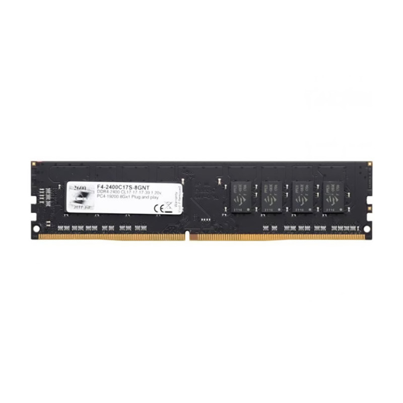 Пам'ять 8Gb DDR4, 2400 MHz, G.Skill, 17-17-17-39, 1.2V (F4-2400C17S-8GNT)