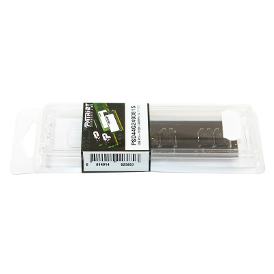 Пам'ять SO-DIMM, DDR4, 4Gb, 2400 MHz, Patriot, 1.2V, CL16 (PSD44G240081S)