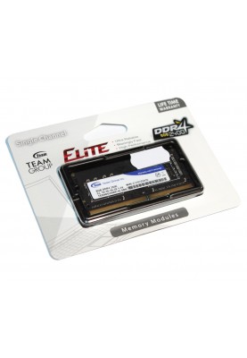 Пам'ять SO-DIMM, DDR4, 8Gb, 2400 MHz, Team Elite, 1.2V, CL16 (TED48G2400C16-S01)