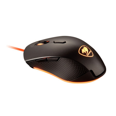 Миша Cougar Minos X2 Black, USB, ігрова, 3000 dpi, помаранчеве підсвічування (Minos X2 Black)