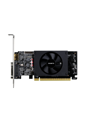 Відеокарта GeForce GT710, Gigabyte, 2Gb GDDR5, 64-bit, DVI/HDMI, 954/5010MHz, Low Profile (GV-N710D5-2GL)