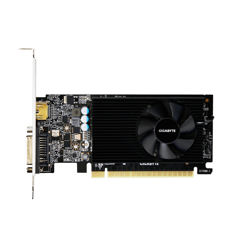 Відеокарта GeForce GT730, Gigabyte, 2Gb GDDR5, 64-bit, DVI/HDMI, 902/5000 MHz, Low Profile (GV-N730D5-2GL)