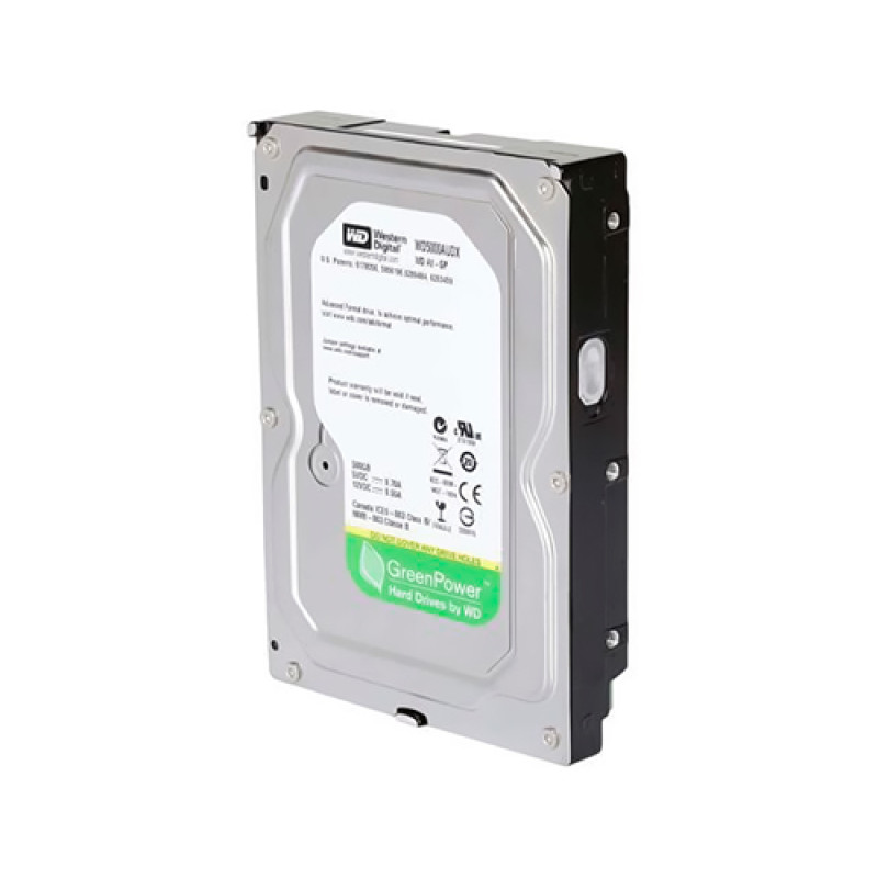 Жорсткий диск 3.5" 500Gb Western Digital AV-GP, SATA3, 32Mb, IntelliPower (WD5000AUDX) (Ref)