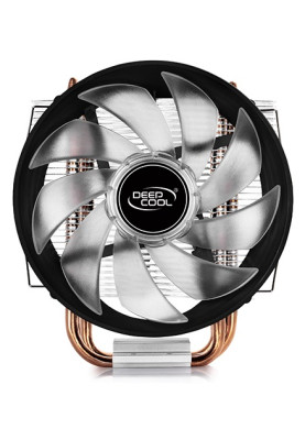 Кулер для процесора Deepcool GAMMAXX 300 R, алюміній/мідь, 1x120 мм Red LED, для Intel 115x/1200, AMD AMx/FMx