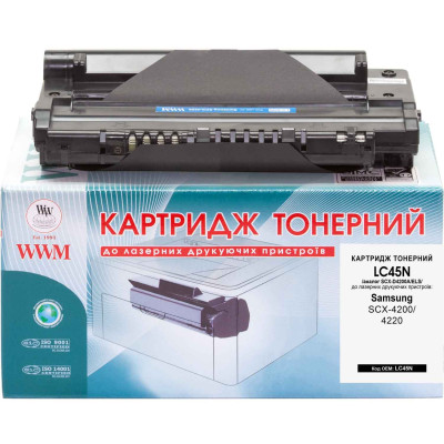 Картридж Samsung SCX-D4200A, Black, SCX-4200/4220, 3000 стор, WWM (LC45N)