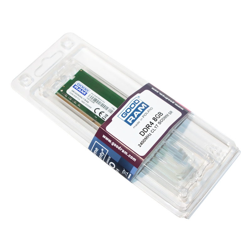 Пам'ять SO-DIMM, DDR4, 8Gb, 2400 MHz, Goodram, 1.2V (GR2400S464L17S/8G)