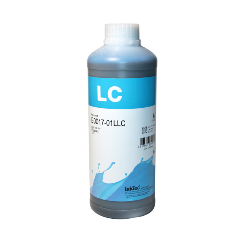 Чорнило InkTec Epson E0017, Light Cyan, L800/L805/L810/L850/L1800, 1 л, водорозчинне (E0017-01LLC)