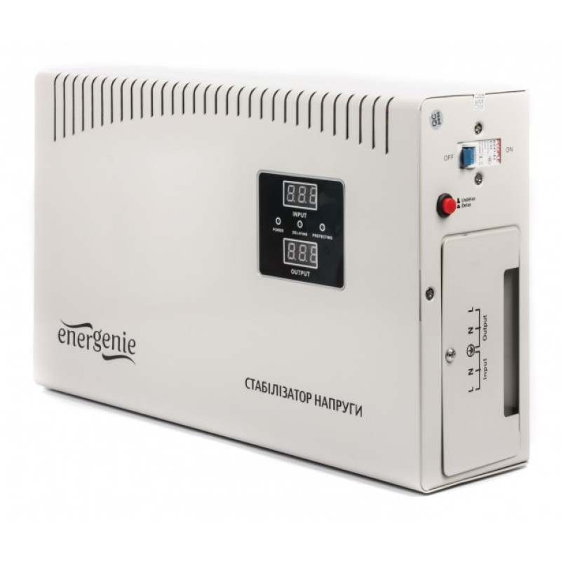 Стабілізатор EnerGenie EG-AVR-DW5000-01 3000VA, 9.2 кг, LCD дисплей