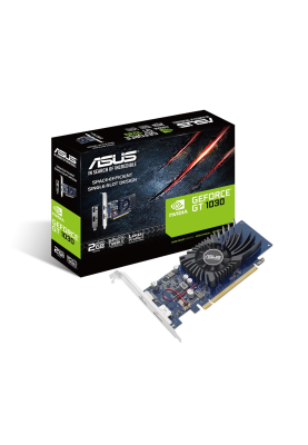 Відеокарта GeForce GT1030, Asus, 2Gb GDDR5, 64-bit, HDMI/DP, 1506/6008 MHz, Low Profile (GT1030-2G-BRK)