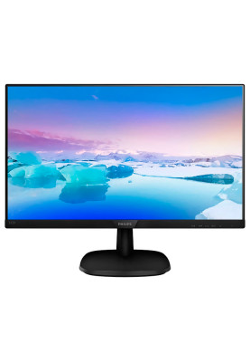 Монітор 23.8" Philips 243V7QDAB/00 Black, WLED, IPS, 1920x1080, 4 мс, 250 кд/м², 1000:1, 178°/178°, DVI/VGA/HDMI, 2x2 Вт
