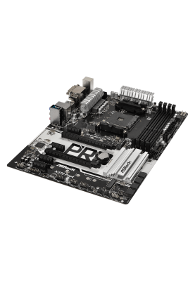 Мат.плата AM4 (X370) AsRock X370 Pro4, X370, 4xDDR4, CrossFireX, Int.Video(CPU), 6xSATA3, 2xM.2, 2xPCI-E 16x 3.0, 4xPCI-E 1x 2.0, ALC892, RTL8111GR, 7xUSB3.1/4xUSB2.0, VGA/DVI-D/HDMI, ATX