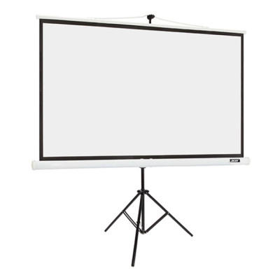 Екран мобільний з триногою Acer T87-S01MW діагональ 87", габарити 174 х 130 см, співвідношення сторін 3:4, вінілове матове полотно білого кольору
