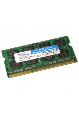 Пам'ять SO-DIMM, DDR3, 8Gb, 1600 MHz, Golden Memory, 1.35V (GM16LS11/8)