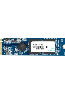 Твердотільний накопичувач M.2 120Gb, Apacer AST280, SATA3, TLC, 500/470 MB/s (AP120GAST280-1)