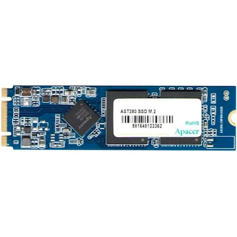 Твердотільний накопичувач M.2 240Gb, Apacer AST280, SATA3, TLC, 502/495 MB/s (AP240GAST280-1)