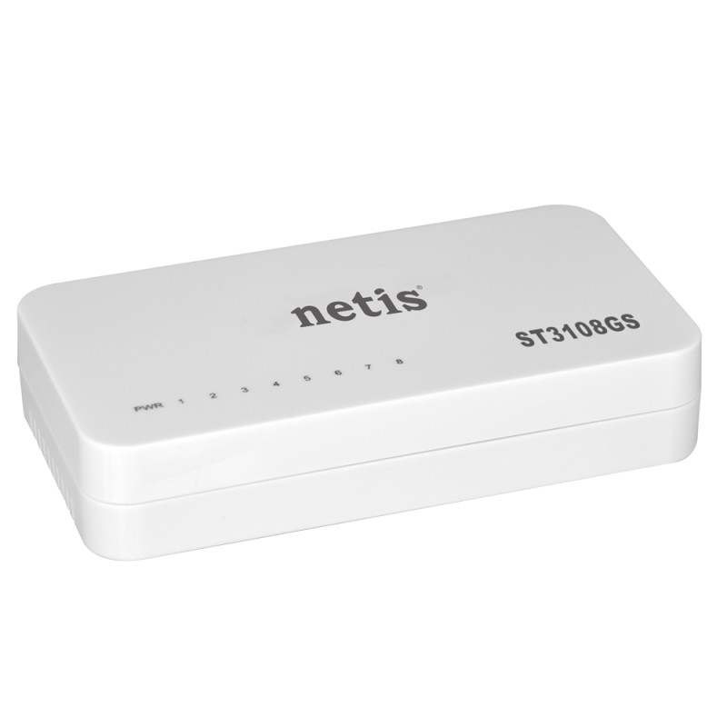 Комутатор Netis ST3108GS 8LAN 10/100/1000 Mb, Unmanaged