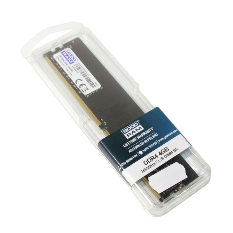 Пам'ять 4Gb DDR4, 2666 MHz, Goodram, 19-19-19, 1.2V (GR2666D464L19S/4G)