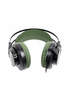 Навушники A4Tech J437 Bloody, Army Green, USB, ігрові з мікрофоном, підтримка звуку 7.1, неонове підсвічування 7 кольорів
