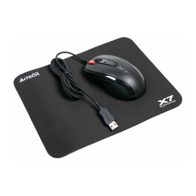 Миша A4Tech X-7120 USB Black X-710BK + килимок X7-200MP (Bundle)