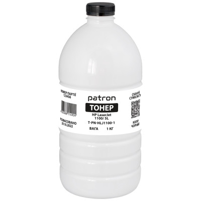 Тонер HP LJ 1100/5L/6L/AX, Canon 460/465/660/1120/800/810/3200, 1 кг, Patron (PN-HLJ1100-1)