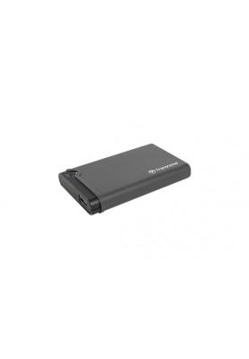 Кишеня зовнішня 2.5" Transcend StoreJet 25CK3, Black, для SSD/HDD, SATA3, USB 3.0, One Touch Backup, 129.5 x 80.8 x 18.8 мм (TS0GSJ25CK3)