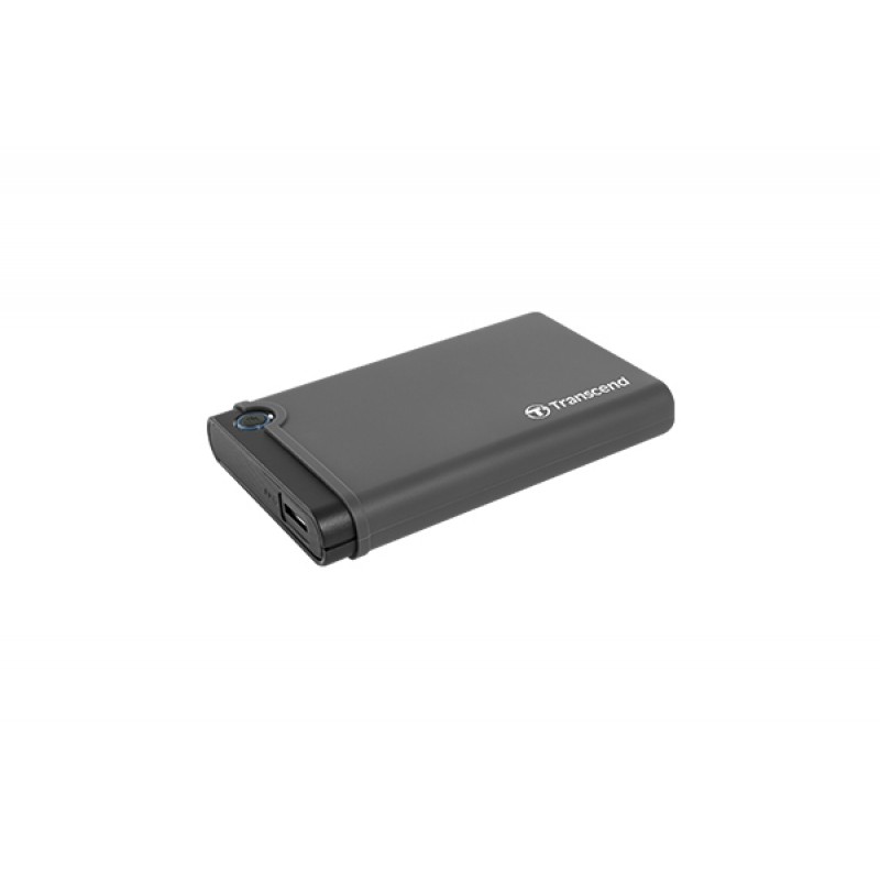 Кишеня зовнішня 2.5" Transcend StoreJet 25CK3, Black, для SSD/HDD, SATA3, USB 3.0, One Touch Backup, 129.5 x 80.8 x 18.8 мм (TS0GSJ25CK3)
