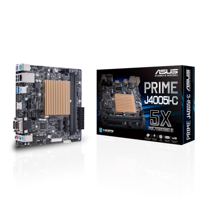 Мат.плата з процесором Asus PRIME J4005I-C, Celeron J4005 (2x2.0-2.7 GHz), 2xDDR4, HD Graphics, 1xSATA3, 1xM.2, 1xM.2 (Key E), ALC887-VD2, RTL8111H, 4xUSB3.1/4xUSB2.0, VGA/HDMI, Mini-ITX