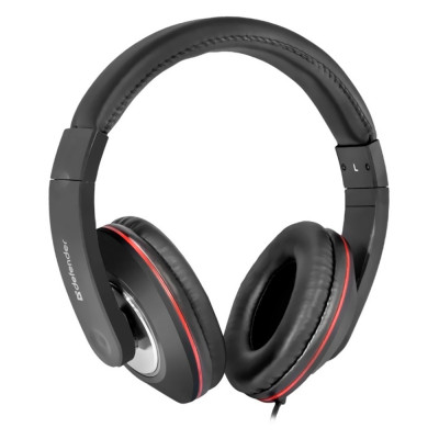 Навушники Defender Accord 171, Black, Mini jack, мікрофон, мембрана 40 мм, 105 дБ, 32 Ом, 1.2 м (63171)