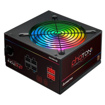 Блок живлення Chieftec 750W CTG-750C-RGB, 120mm, 20+4pin, 1x4+4pin, SATA х 6, Molex 4x4pin, 4x6+2pin, кабелі модульні