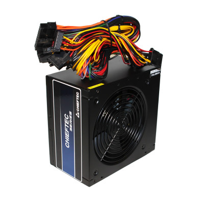 Блок живлення Chieftec 500W GPB-500S8, 120 mm, 20+4pin, 1x4+4pin, SATA х 3, Molex 2x4pin, 1x6+2pin, кабелі немодульні