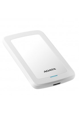 Зовнішній жорсткий диск 1Tb ADATA HV300, White, 2.5", USB 3.2 (AHV300-1TU31-CWH)