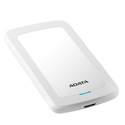 Зовнішній жорсткий диск 1Tb ADATA HV300, White, 2.5`, USB 3.2 (AHV300-1TU31-CWH)