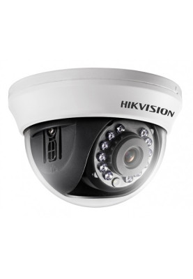 Камера HDTVI Hikvision DS-2CE56C0T-IRMMF (2.8 мм), 1 Мп, 1/3" CMOS, 720p/25 fps, 0.1 Lux, день/ніч, ІЧ підсвічування до 20 м, 98х65.4 мм