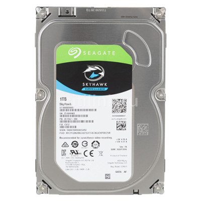 Жорсткий диск 3.5" 1Tb Seagate SkyHawk Surveillance, SATA3, 64Mb, 5900 rpm (ST1000VX005)